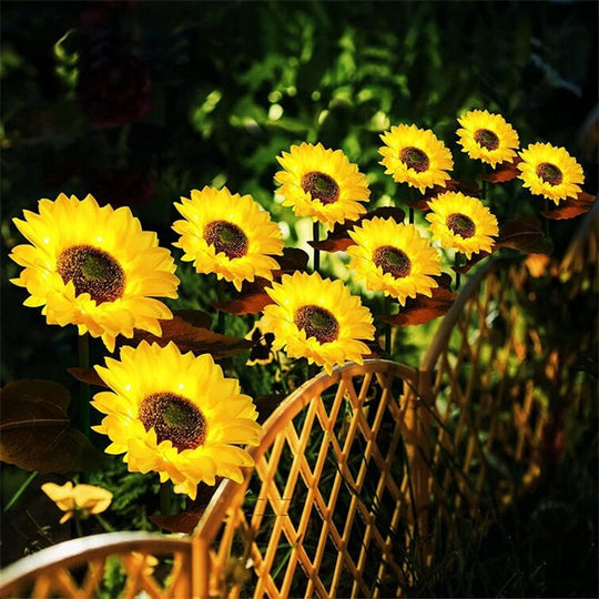 🎅Christmas Sale🌻50K+ SOLD! 🎁✨Sunflower Solar Garden Stake Led Lights