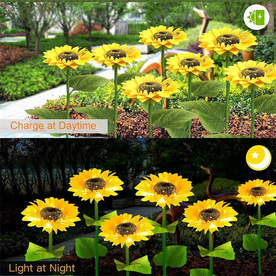 🎅Christmas Sale🌻50K+ SOLD! 🎁✨Sunflower Solar Garden Stake Led Lights