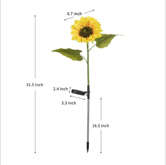 🎅Christmas Sale🌻50K+ SOLD! 🎁✨Sunflower Solar Garden Stake Led Lights