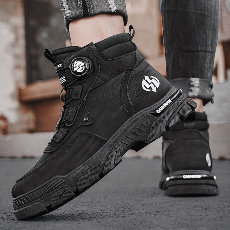 Meeste välitööjalatsid pöörleva pandlaga (veekindlad, libisemiskindlad, mugavad ja hingavad)