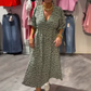 🎨 PROMOCIÓN DO ÚLTIMO DÍA: 48 % DE DESCONTO en vestido estampado con escote en V para muller: Pinceladas de verán🌺