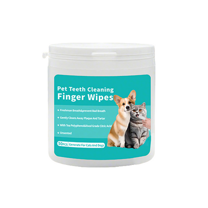 💜 PROMOCIÓN DO ÚLTIMO DÍA - 50% DE DESCONTO🐕 Toalliñas húmidas dentais naturais para mascotas