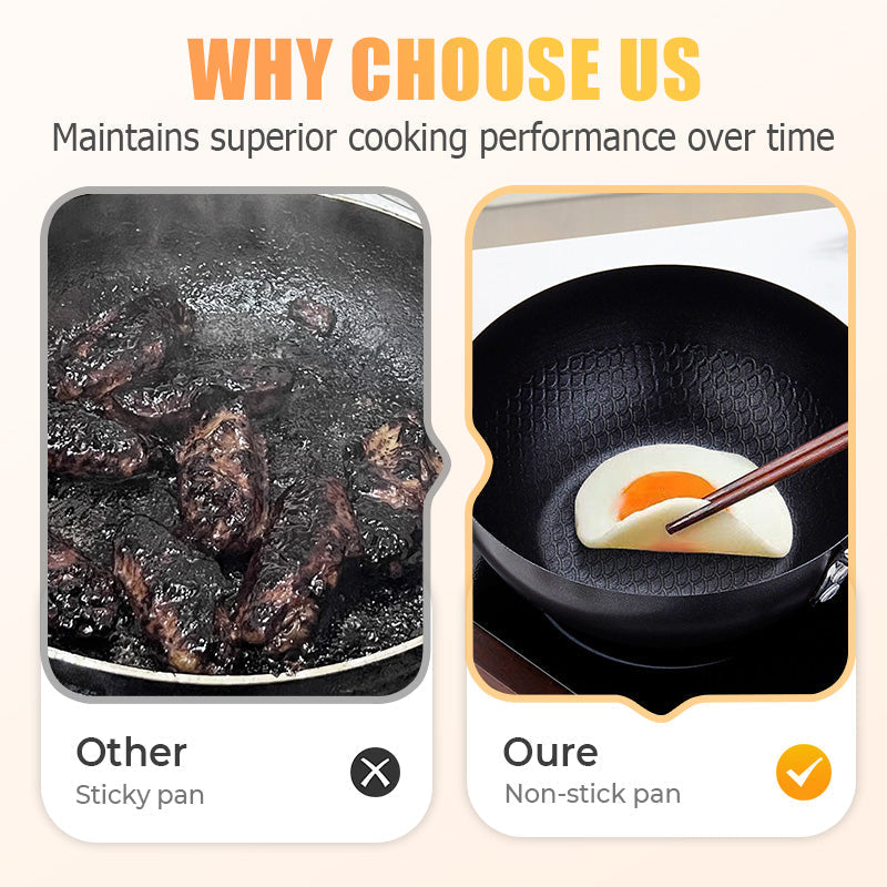 🔥Poslední den výprodeje 50% sleva🔥Pánev s nepřilnavým povrchem a plochým dnem s rybím vzorem