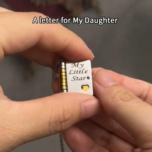 🎨 LAST DAY PROMOTION - 50%OFF💜My Little Star Book Necklace for Daughter, Birthday Day Gift Graduation Jewelry of Love