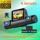 ⏳Oferta especial por tempo limitado 50%⏰Cámara de salpicadero de 4 canles de 1080p con visión nocturna