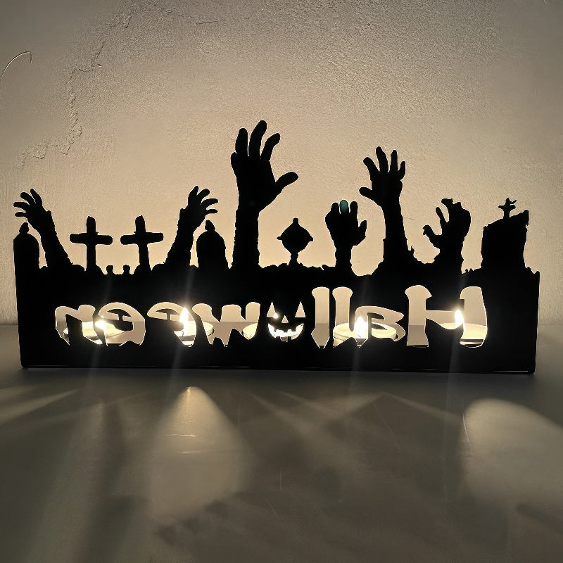 🎃Časově omezený speciál 50 %⏰Zábavný stínový stojan - kovový svícen na halloween