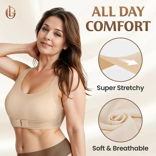 🔥Supportive Wireless Push-Up Bra for All-Day Comfort