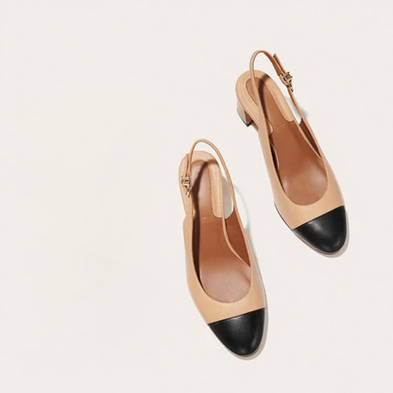 Naiste klassikaline ümara varbaga Slingback pump