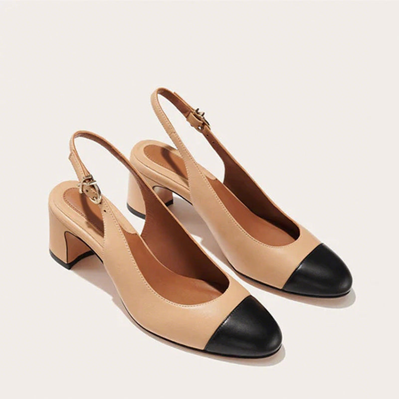 Naiste klassikaline ümara varbaga Slingback pump