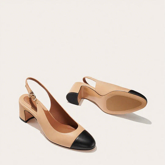 Naiste klassikaline ümara varbaga Slingback pump