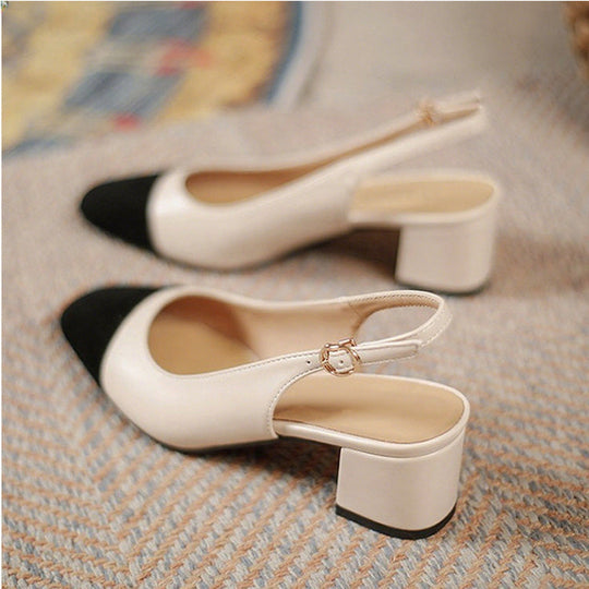 Naiste klassikaline ümara varbaga Slingback pump