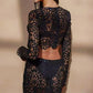 Balmy Summers Crochet Lace Floral Pattern Elastic Waist Fishtail Vacation Maxi Skirt