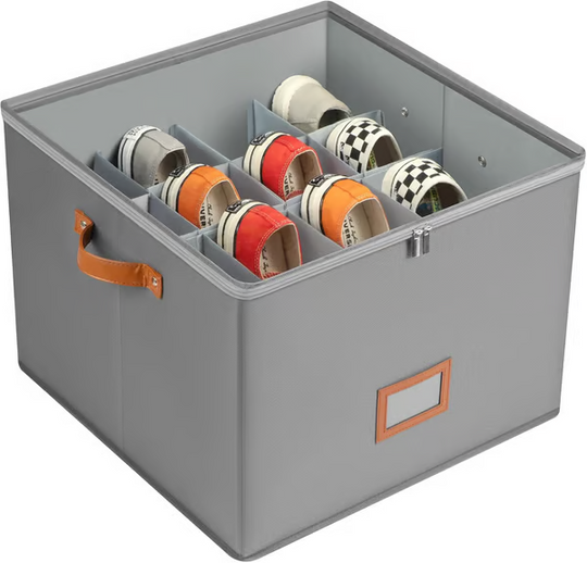 Fabric shoe organizer, storage box