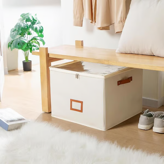 Fabric shoe organizer, storage box