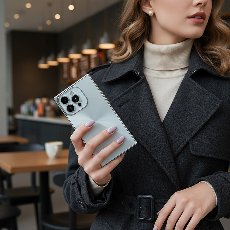 Carcasă subțire pentru telefon, cu protecție completă, cu decupaje precise