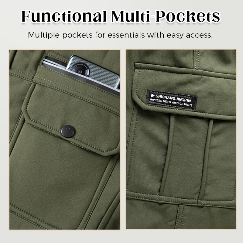 Meeste isoleeritud tuulekindel jope & Pükste komplekt