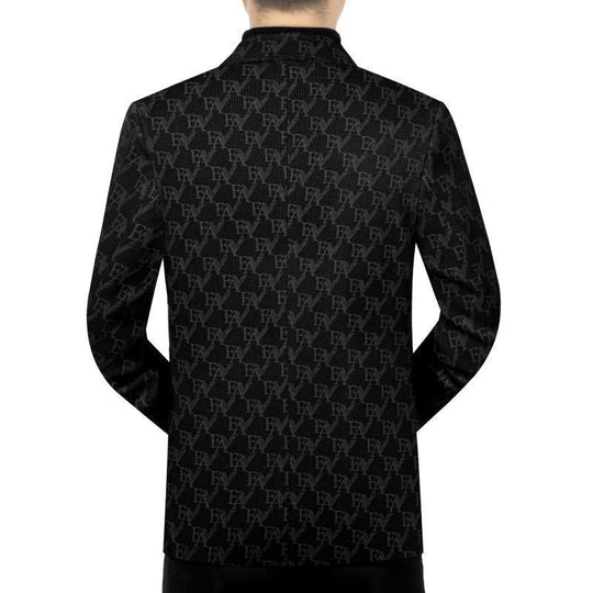 Meeste klassikaline Slim Fit mustriga bleiser