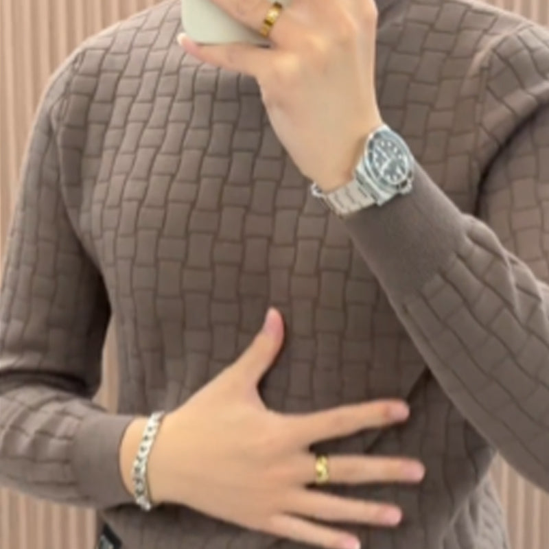 Vīriešu trikotāžas silta pamata slāņa tops