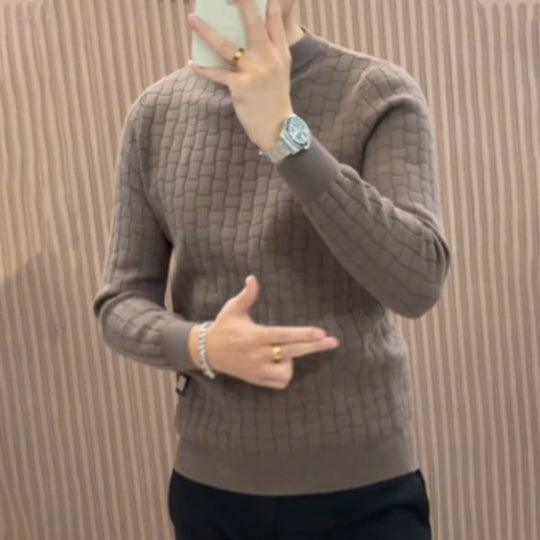 Top tricotat pentru bărbați cu strat de bază cald