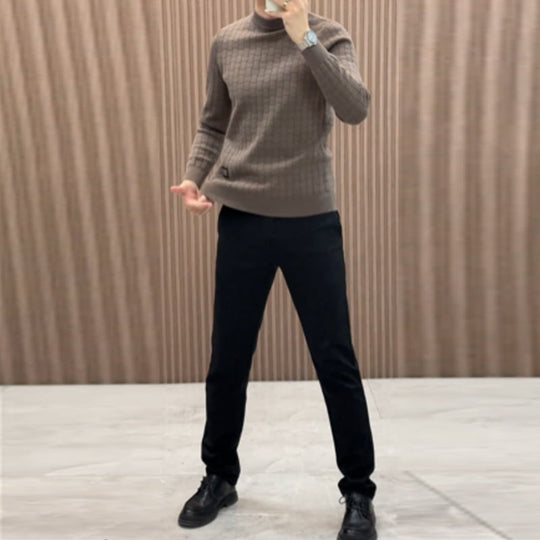 Top tricotat pentru bărbați cu strat de bază cald