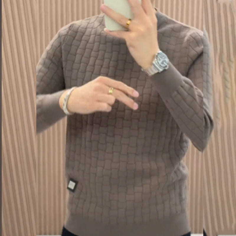 Top tricotat pentru bărbați cu strat de bază cald