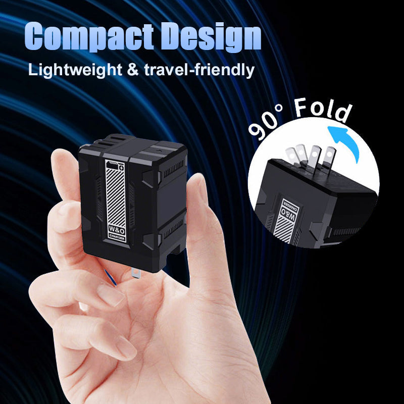 45W Retractable Fast Charger Cube