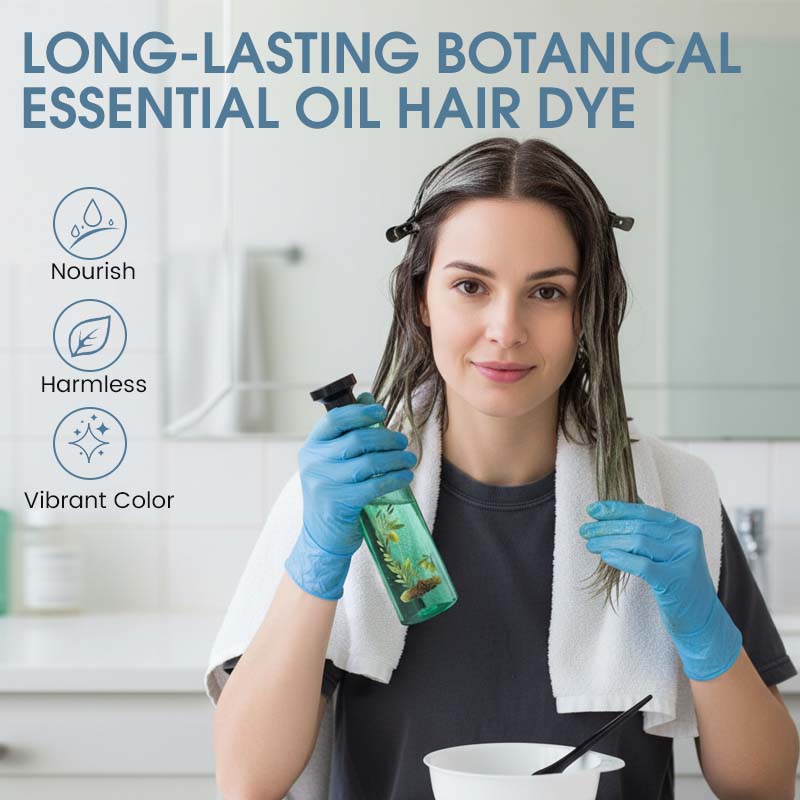 Botanical Essential Oil Hair Dye, Long Lasting Color