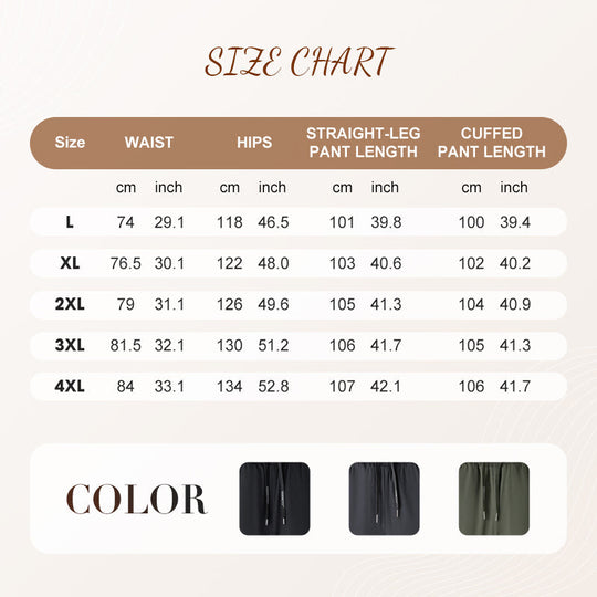 Men's Warm-Lined Waterproof Pants with Drawstring