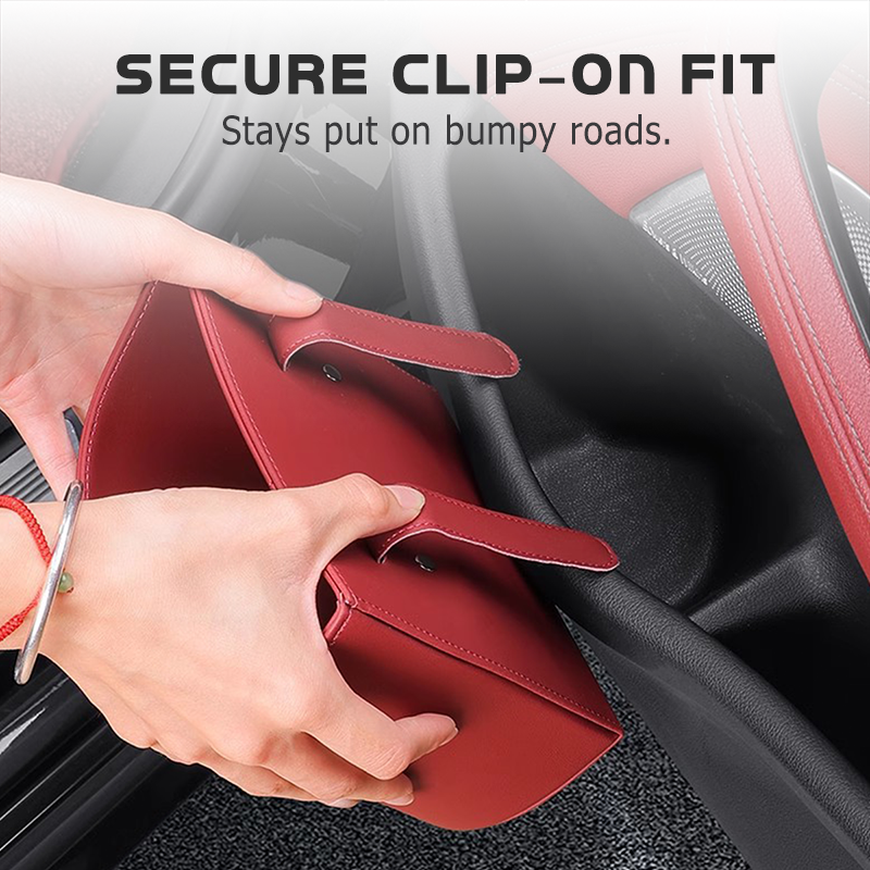 🥳2026 HOT SALE🥳💞95K+ SOLD!🚗🧺 50% OFF! Leather Car Door Cup Holder – Wide‑mouth opening, easy reach for drinks & phone. Clip‑on secure fit. PU leather, tough & stylish. 🛡️✨