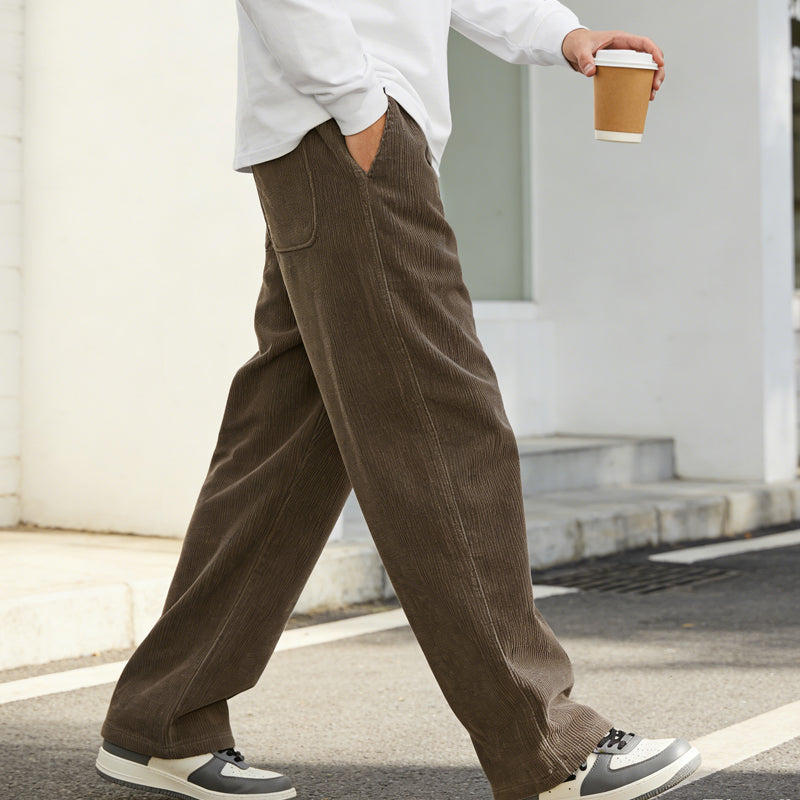👖 60% RABATT! 🎉 Herrenhose mit Lockerer Passform, Kordelzug & Taschen – Bequem, Lässig & Praktisch für den Alltag 🏠