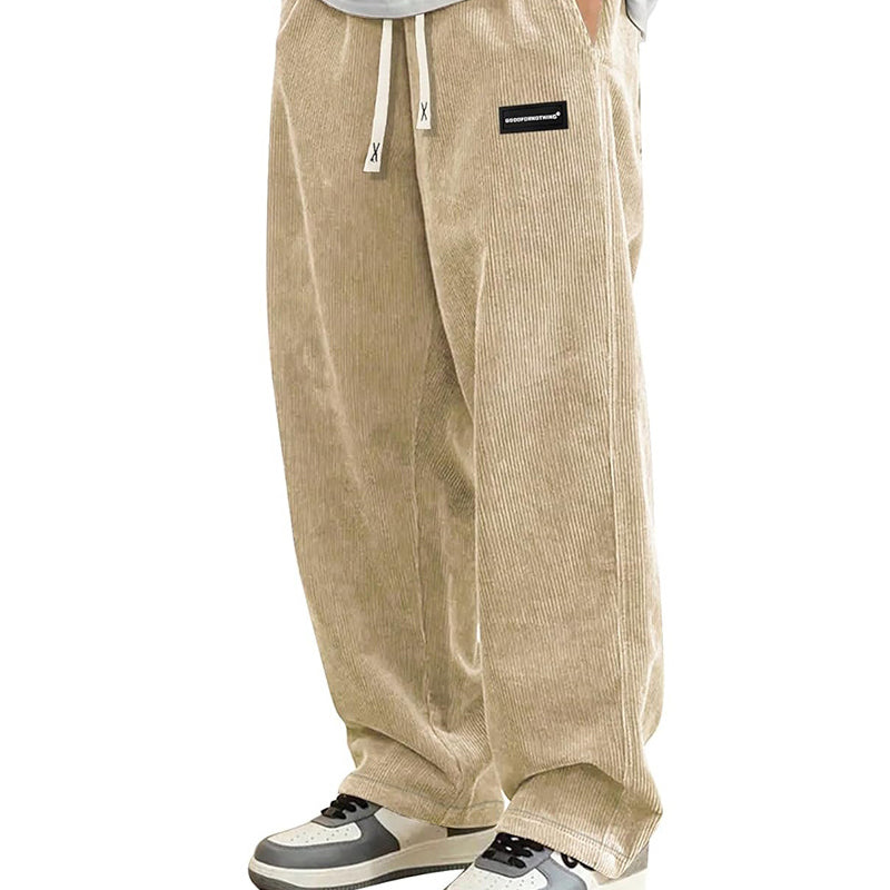 👖 60% RABATT! 🎉 Herrenhose mit Lockerer Passform, Kordelzug & Taschen – Bequem, Lässig & Praktisch für den Alltag 🏠