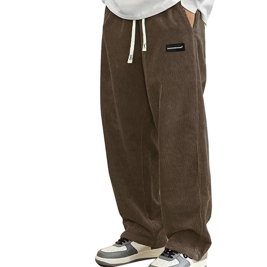 👖 60% RABATT! 🎉 Herrenhose mit Lockerer Passform, Kordelzug & Taschen – Bequem, Lässig & Praktisch für den Alltag 🏠