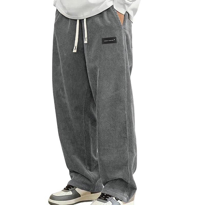 👖 60% RABATT! 🎉 Herrenhose mit Lockerer Passform, Kordelzug & Taschen – Bequem, Lässig & Praktisch für den Alltag 🏠