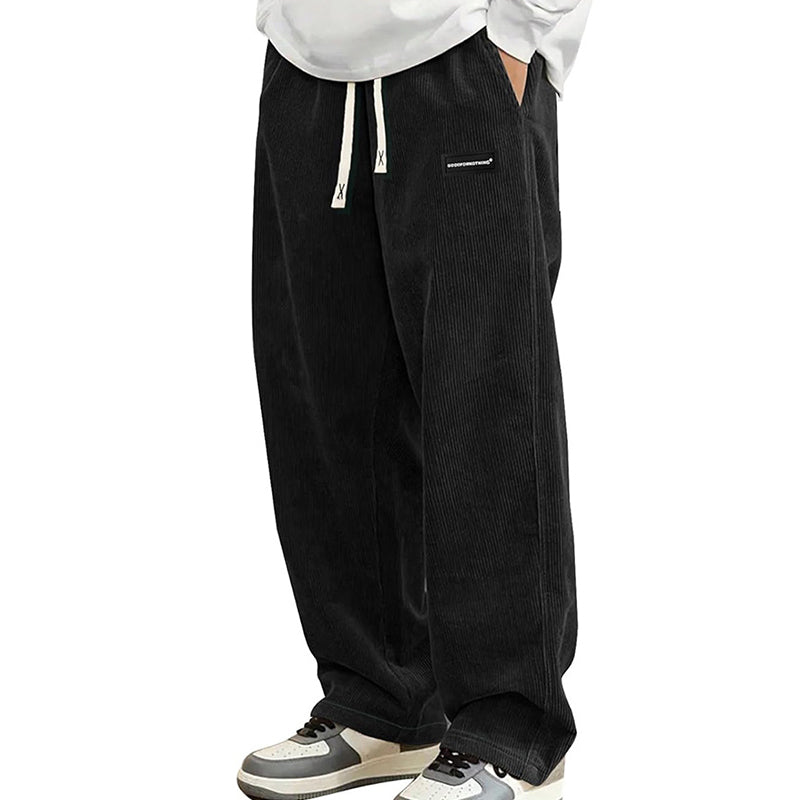 👖 60% RABATT! 🎉 Herrenhose mit Lockerer Passform, Kordelzug & Taschen – Bequem, Lässig & Praktisch für den Alltag 🏠