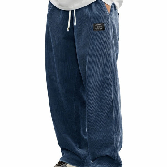 👖 60% RABATT! 🎉 Herrenhose mit Lockerer Passform, Kordelzug & Taschen – Bequem, Lässig & Praktisch für den Alltag 🏠