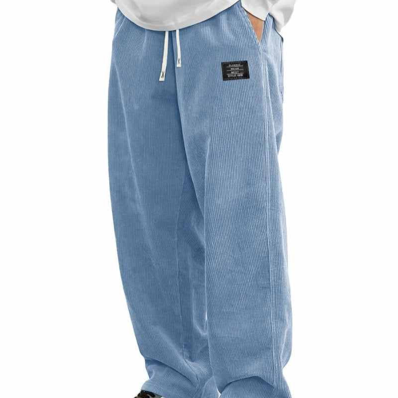 👖 60% RABATT! 🎉 Herrenhose mit Lockerer Passform, Kordelzug & Taschen – Bequem, Lässig & Praktisch für den Alltag 🏠