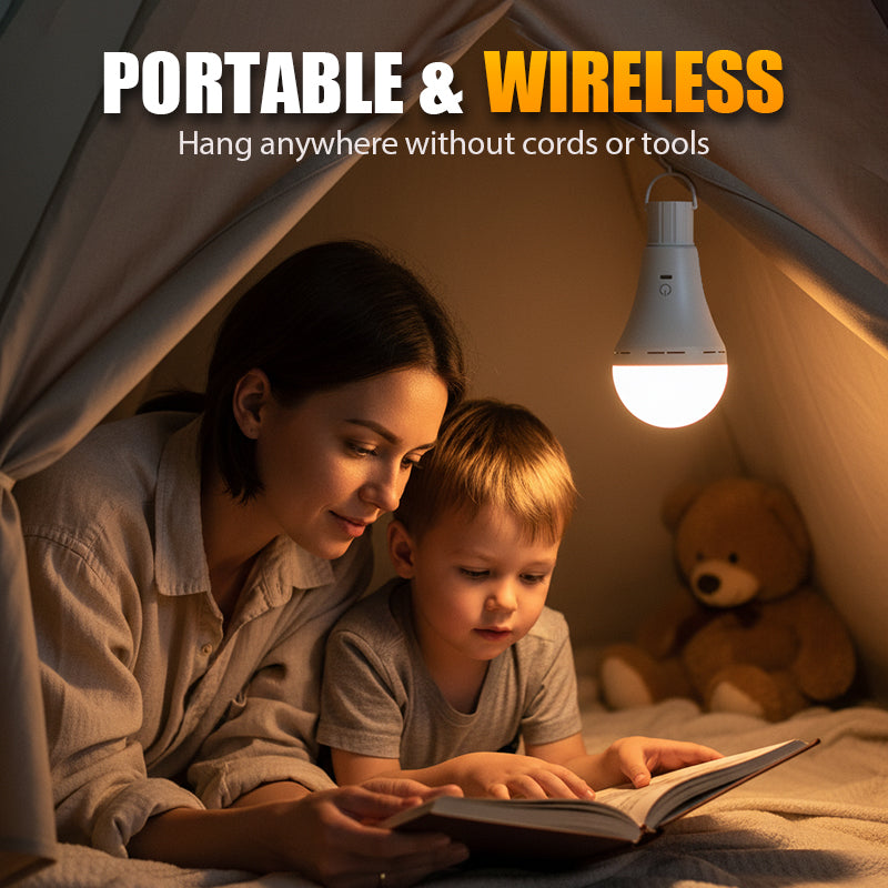 Bombilla LED recargable portátil para acampar