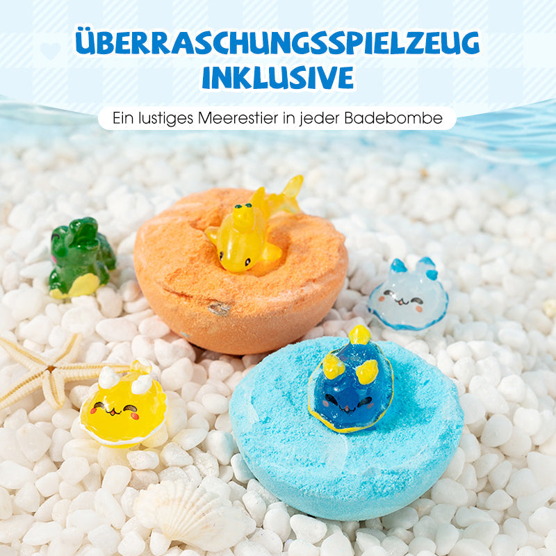 🔥12 PCS/Pack🛁 Natural Bath Bombs for Kids with Mega Bubbles & Surprise Inside 🥚✨
