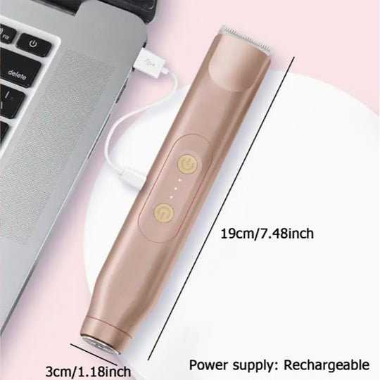 ⚡Pink GONE !! ACT FAST 🚨Bikini Trimmer for Women, Electric Shaver and Razor Rechargeable 2-in-1 Body and Facial Epilator, Underarms and Legs, IPX7 Waterproof