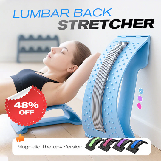 🎁2026 New Arrivals💥Magnetic Lumbar Stretcher – Acupressure Massage, Portable Design & Relieves Back Pain ✨