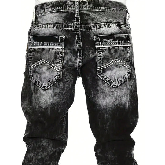 Men's Fashion Stretch Jeans,Minimalist Style Suitable For Summer, Emo Style