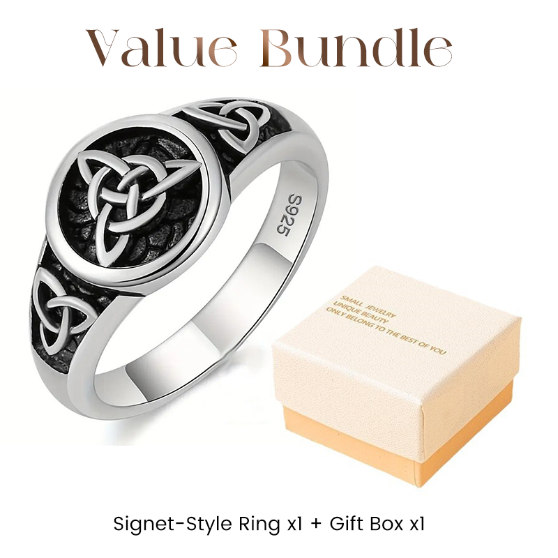 Vintage Trinity Celtic Knot Ring