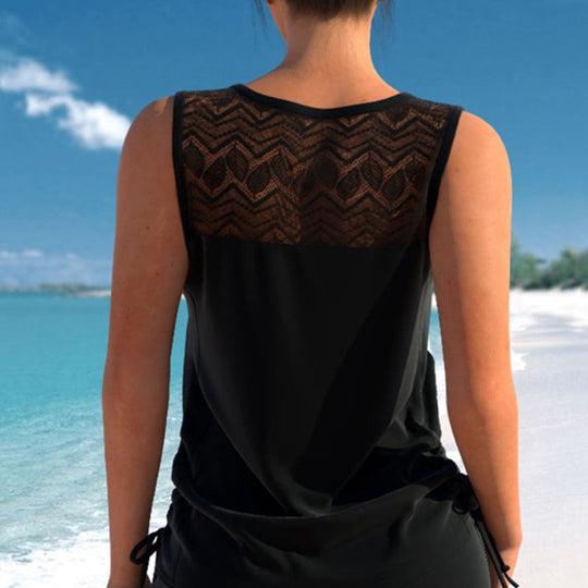 Miraclesuit Women's Tummy Control Tankini Set with Built-In Bra – Flattering Boho Swimwear with Shorts