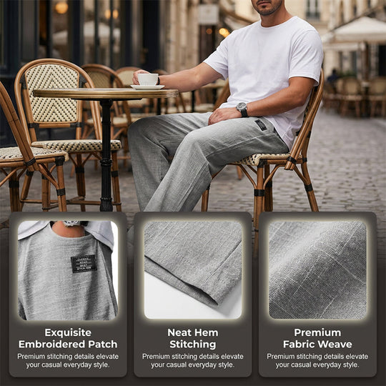 ⏳LAST DAY SALE 60% OFF !!📢Breathable Straight-Leg Trousers for Men