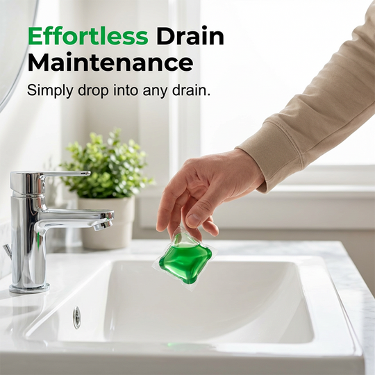 🥳2026 HOT SALE🥳💞50K+ SOLD!｜Drain Deodorizer Pods – Bio‑enzyme formula neutralizes smells at the source. Instant fresh scent, no harsh chemicals. Say goodbye to embarrassing odours. 🚰✅