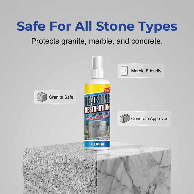 Headstone Cleaning & Restoration Spray – Remove Stains Instantly
