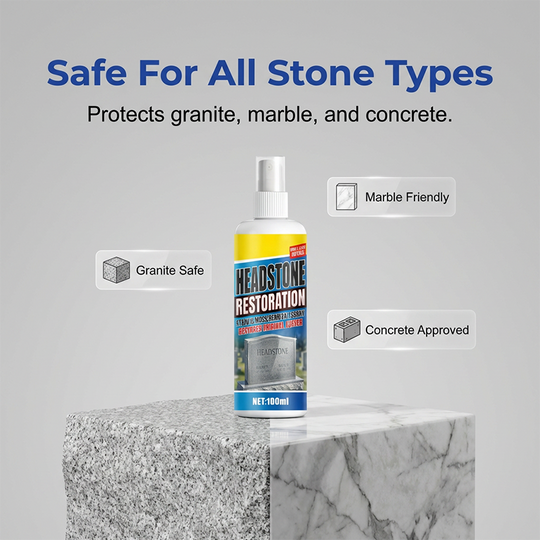 Headstone Cleaning & Restoration Spray – Remove Stains Instantly