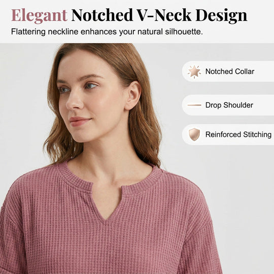 Women's Casual V-neck Patchwork Short-Sleeved Shirt