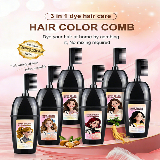 Plant-Based Comb-In Hair Dye – 3-in-1 Hair Dye Comb