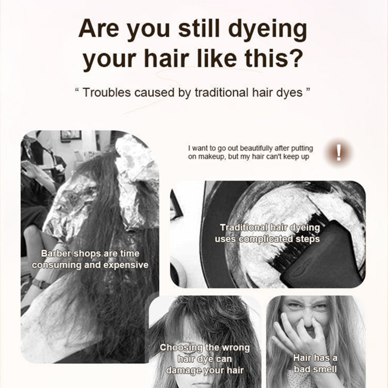 Plant-Based Comb-In Hair Dye – 3-in-1 Hair Dye Comb